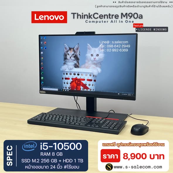 Lenovo ThinkCentre M90a (i5-10500) All-in-One RAM 8GB / SSD M.2 256 GB + HDD 1 TB - Image 2